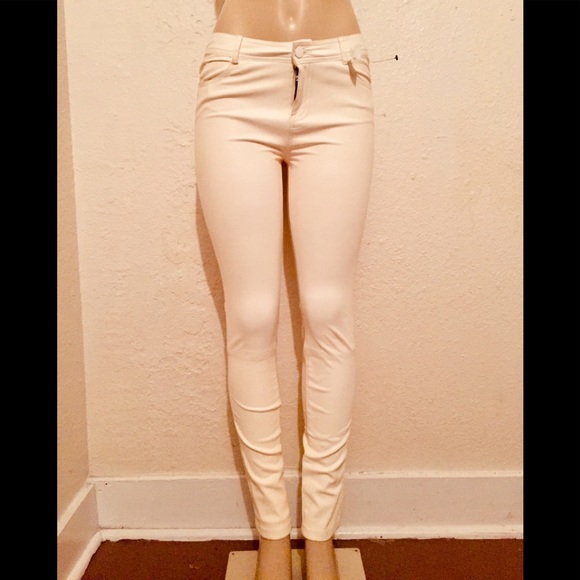 cream skinny pants